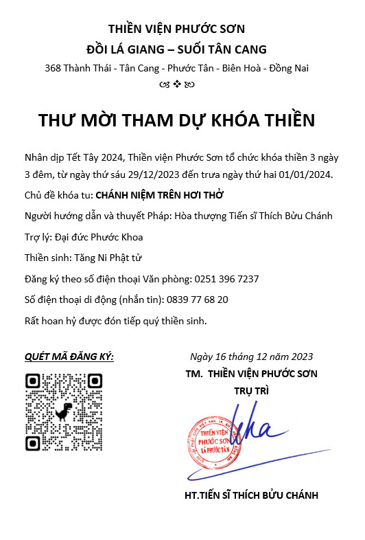 Thư mời tham dự khóa thiền tại Thiền viện Phước Sơn - z4980129703109_b9f5082859cd4ec00d0704969743cb9b.jpg (88283 KB)